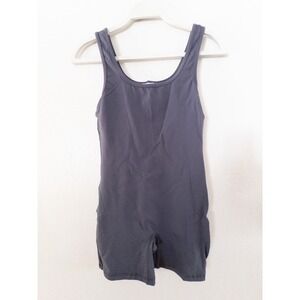 West of Melrose Romper Bodysuit Sleeveless Casual Athleisure‎ Gray Size S